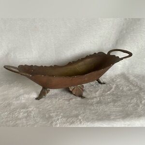 Amazing vintage brass trinket holder soap dish made in India